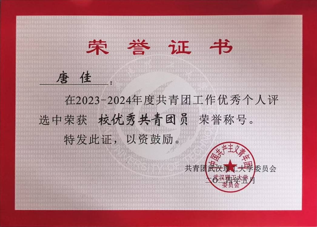 校优秀共青团员
