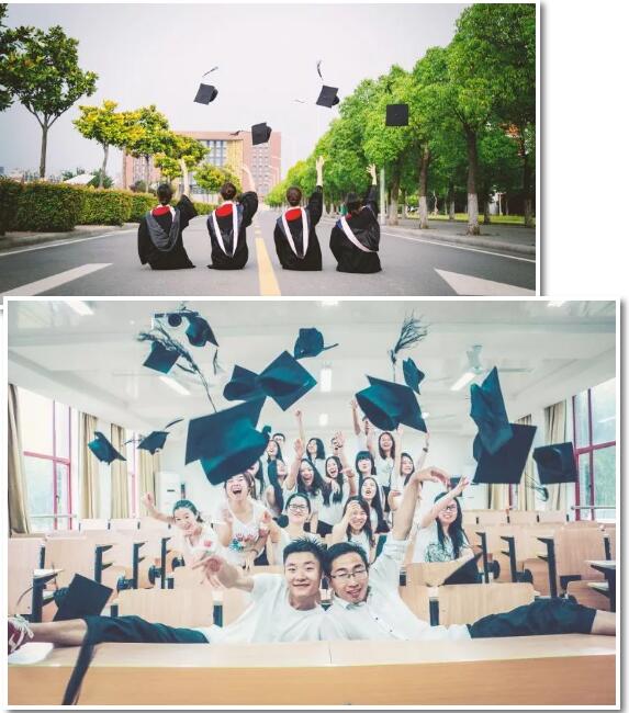 他们这样拍毕业照